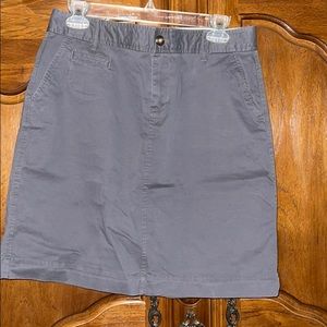 Gray mini skirt